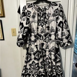 Chicos brand, new never worn. Black and white print